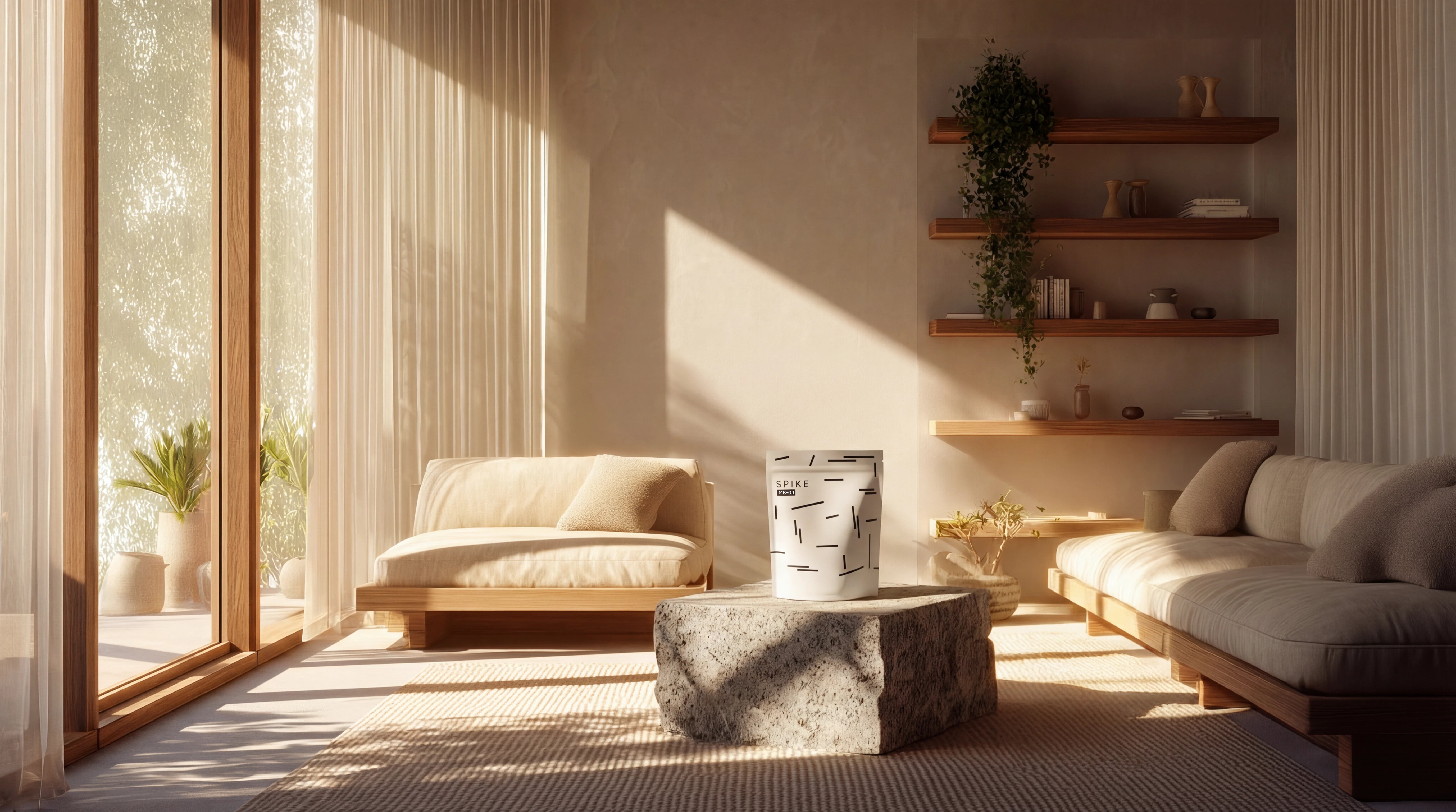 MB-0.2 product in a sunlit room