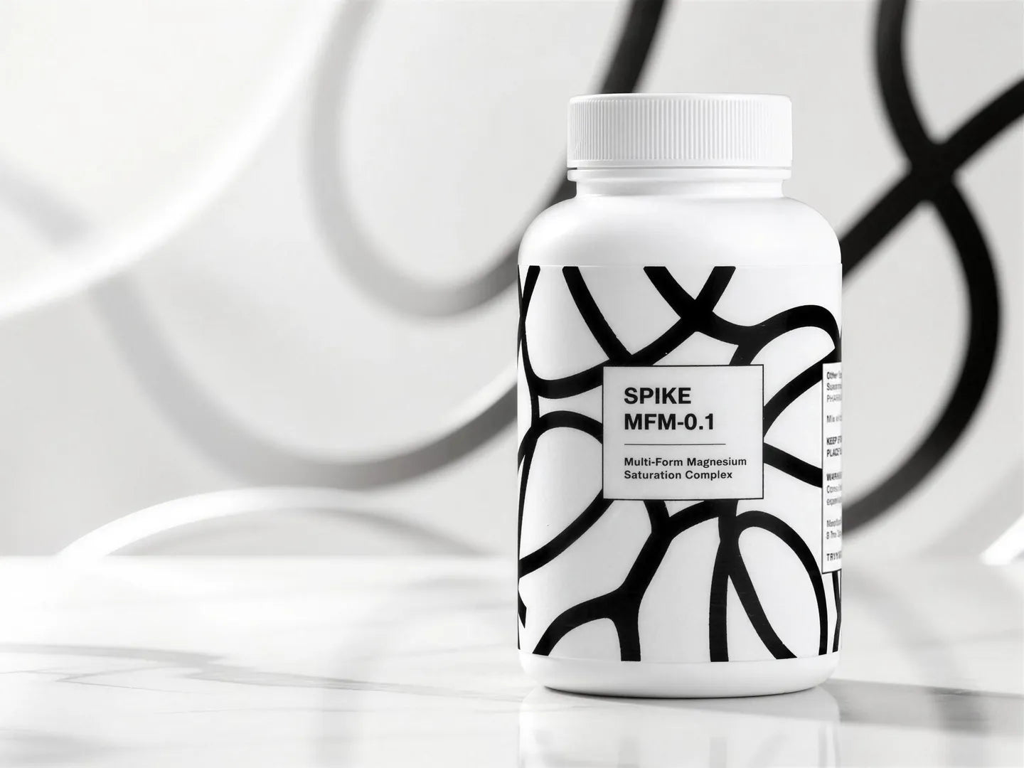 MFM-0.1 bottle on a white studio surface
